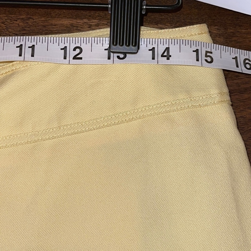 NWT Sigrid Olsen Yellow Sun fruit Banana Mixed Cotton Blend Pant Sz. 6 - Picture 13 of 17